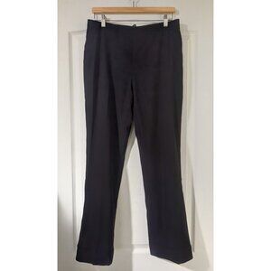 Marlowe | Crepe Fine Wool Straight Leg Pants In Black